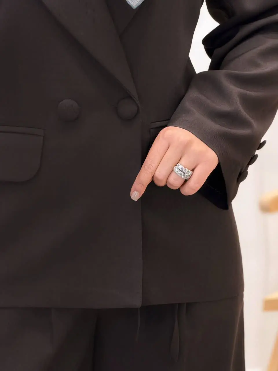 3726-کت و شلوار مزونی الیزا